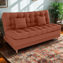 Ver imagem 2 de Sofa Cama 2 Lugares 185 Cm Duda Tecido Pompeia G500 Terracota Milani Store