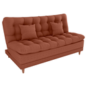 Ver imagem 1 de Sofa Cama 2 Lugares 185 Cm Duda Tecido Pompeia G500 Terracota Milani Store