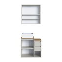 Ver imagem 3 de Conjunto para Banheiro 60cm com Cuba Gabinete Suspenso e Espelheira Bologna Art In Móveis