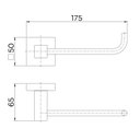 Ver imagem 2 de Papeleira Square 9000 Grafite Escovado Docol