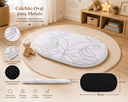 Ver imagem 2 de Colchão para Moisés Infantil Oval D28 78x45x5cm Espuma Confortável Antiderrapante Bebê