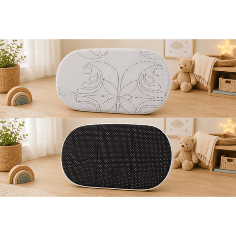 Colchão para Moisés Infantil Oval D28 78x45x5cm Espuma Confortável Antiderrapante Bebê