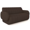 Ver imagem 1 de Sofá 2 Lugares Sala Living Orgânico 168cm Fávara K01 Veludo Marrom - Lyam Decor