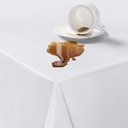 Ver imagem 4 de Toalha de Mesa 6 Lugares Térmica 1,40m X 2,00m Retangular Impermeável Resistente Cozinha Branca