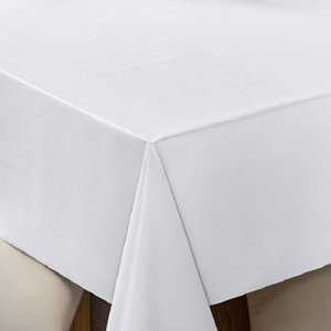 Toalha de Mesa 6 Lugares Térmica 1,40m X 2,00m Retangular Impermeável Resistente Cozinha Branca