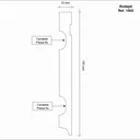 Ver imagem 2 de Rodapé MDF Frisado 15cm x 2,40m 1502 Moldufama