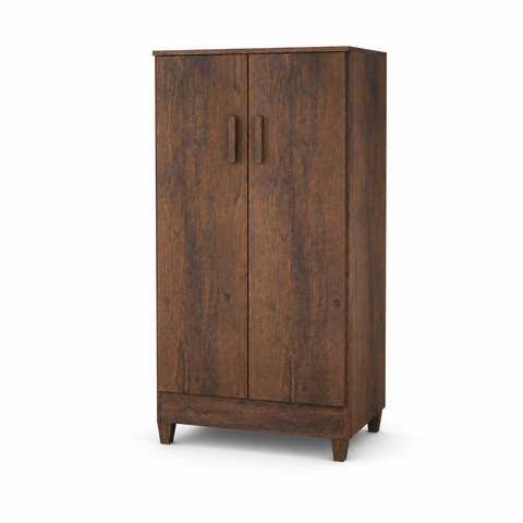 Sapateira Slim 2 Portas com Prateleiras Café Formimóveis