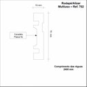 Ver imagem 3 de Rodapé de MDF Frisado de 7cmX2,40m Rende 2,4 Metros 702 
