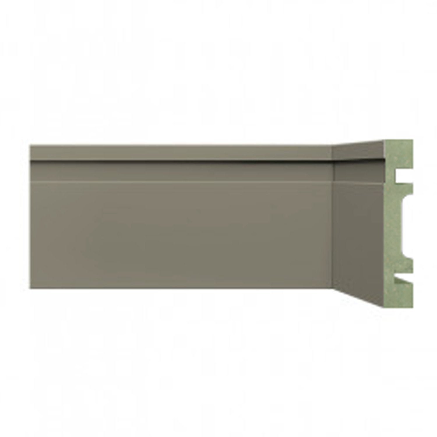 Rodapé de MDF 7cm x 15mm x 2,40m com Friso Resistente a Umidade Moldufama 702 - 1