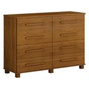 Ver imagem 7 de Guarda Roupa Casal Prime 6 Portas com Cômoda San Marino 8 Gavetas Cinamomo – Leifer