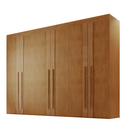 Ver imagem 3 de Guarda-Roupa 100% MDF 6 Portas 6 Gavetas Istambul Off White/Marromle