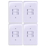 Kit 4 Interruptor 2 Teclas Paralelo 6a 250v Ilumi Cor:branco - 1