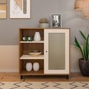 Ver imagem 4 de Buffet Aparador 1 Porta 80 Cm 4676 Cinamomo Off White Arly