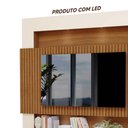 Ver imagem 3 de Painel Suspenso Ripado Tv até 75 Polegadas 217cm Freijó Off White Milão Luapa Móveis