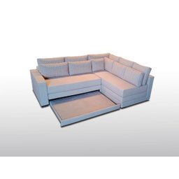 Sofá de Canto SFC_MM 09 com Mola Ensacada que se Transforma em Sofá Cama de Casal Resistente e Confo - 3