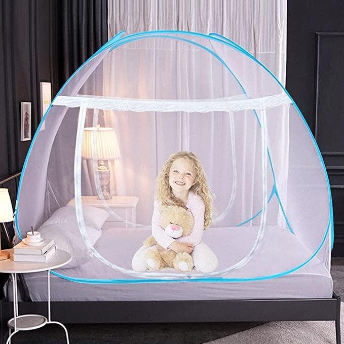 Mosquiteiro Tenda Cama Solteiro Dobrável Pratico e Portátil ...