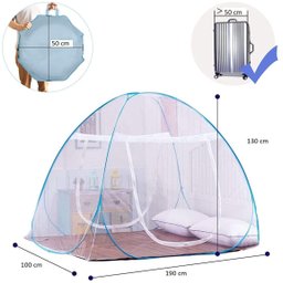 Mosquiteiro Tenda Cama Solteiro Dobrável Pratico e Portátil - 1
