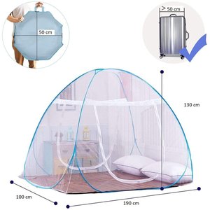 Mosquiteiro Tenda Cama Solteiro Dobrável Pratico e Portátil