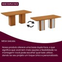 Ver imagem 7 de Conjunto Sala de Jantar Mesa Tampo MDF 6 Cadeiras Sakura Marrom/Marromle/Off White