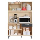 Ver imagem 2 de Kit Cozinha Berlim 2007308 Avena Grafite - Aramóveis