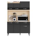 Ver imagem 1 de Kit Cozinha Berlim 2007308 Avena Grafite - Aramóveis