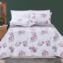 Ver imagem 2 de Kit Colcha Casa Xique Casal Queen Size Nyla Kit Cobre Leito Dupla Face 200 Fios:ROSE