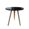Mesa Lateral de Canto Apoio Redonda Pé Palito Vintage 44 Cm Preto - 1