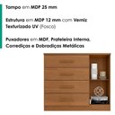 Ver imagem 4 de Comoda 4 Gavetas 1 Porta Novage 115 cm Cinamomo Zanz