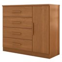 Ver imagem 1 de Comoda 4 Gavetas 1 Porta Novage 115 cm Cinamomo Zanz