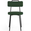 Ver imagem 6 de Kit 06 Cadeiras Decorativas Estofada Sala De Jantar Barcelona L02 Suede Verde Musgo - Lyam Decor