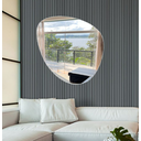 Ver imagem 2 de Espelho de Vidro 80cm Vertical Decorativo Banheiro Sala Casa