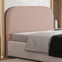Ver imagem 6 de Cabeceira Cama Box Casal 140cm Orgânica Lanna W01 Linho Rosê - Lyam Decor