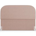 Ver imagem 5 de Cabeceira Cama Box Casal 140cm Orgânica Lanna W01 Linho Rosê - Lyam Decor