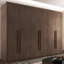 Ver imagem 1 de Guarda-Roupa Casal 6 Portas 6 Gavetas MDF Milão Rufato