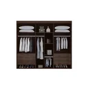 Ver imagem 2 de Guarda-Roupa Casal 6 Portas 6 Gavetas MDF Milão Rufato