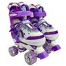 Patins Quad Ajustavel Sereia Lilas Unitoys 34-37 - 1