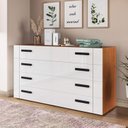 Ver imagem 1 de Cômoda Organizadora 150cm com 8 Gavetas 240838 Linha Lisboa Politorno