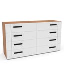 Ver imagem 4 de Cômoda Organizadora 150cm com 8 Gavetas 240838 Linha Lisboa Politorno