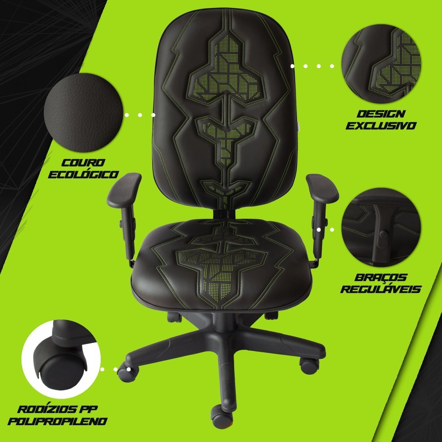 Cadeira Gamer Braço Regulável TT EFX Gaming Series - 10