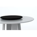 Ver imagem 2 de Mesa de Jantar Redonda Isabela 1,35m com Tampo Giratório Off White/off White/preto - New Ceval