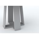 Ver imagem 3 de Mesa de Jantar Redonda Isabela 1,35m com Tampo Giratório Off White/off White/preto - New Ceval