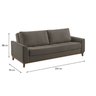 Sofá Cama 3 Lugares 224cm Alegra Estofart - 4