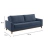 Sofá Cama 3 Lugares 224cm Alegra Estofart - 4