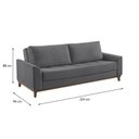 Ver imagem 4 de Sofá Cama Retrátil Alegra 3 Lugares 224cm