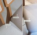 Ver mais imagens de Conjunto de Jantar Mesa Redonda Mdf e 4 Cadeiras Tela Palha