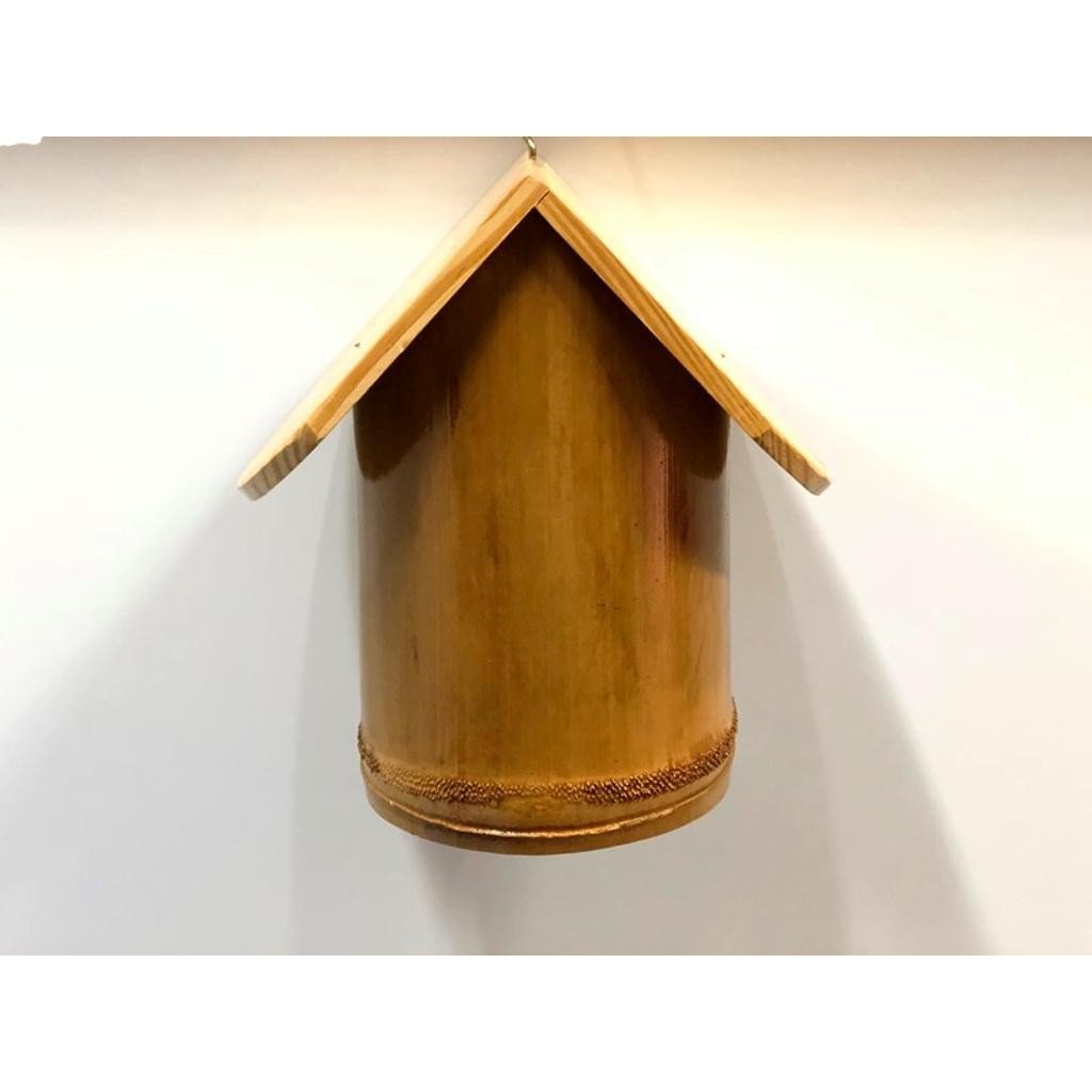 Ninho Casa de Bambu Gigante Pássaros Canários Artesanato - 3