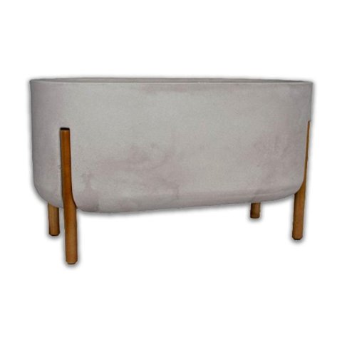 Floreira 66cm Decore Cimento Queimado Jfcdcq66 Japi