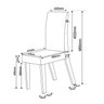 Conjunto Mesa de Jantar Redonda Spirit com 4 Cadeiras  Móveis - 4