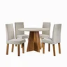 Conjunto Mesa de Jantar Redonda Spirit com 4 Cadeiras  Móveis - 2
