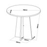 Conjunto Mesa de Jantar Redonda Spirit com 4 Cadeiras  Móveis - 3